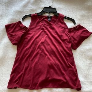 Cut-Out Shoulder Top